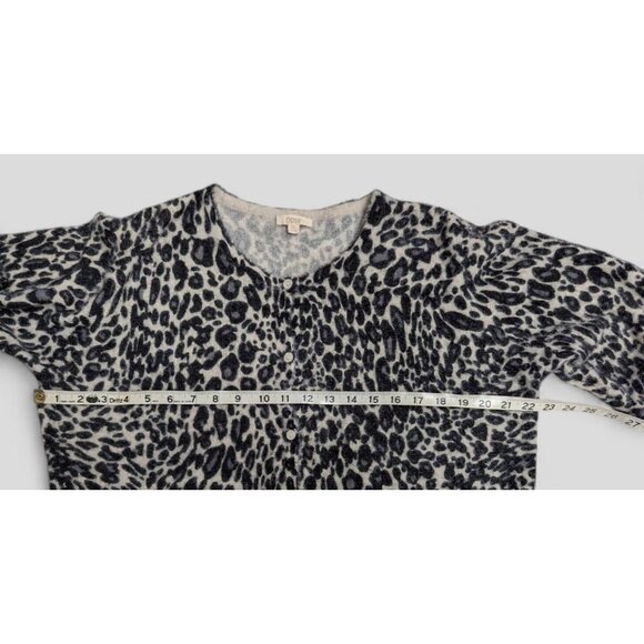 ODDY Womens 3XL Leopard Print Button Front Sweater Cardigan Long Sleeve Mob Wife - Picture 8 of 11